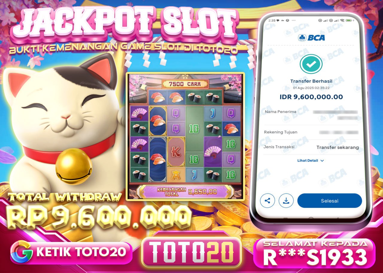 R***S1933 JACKPOT SLOT LUCKY NEKO Rp.9.600.000 - LUNAS	