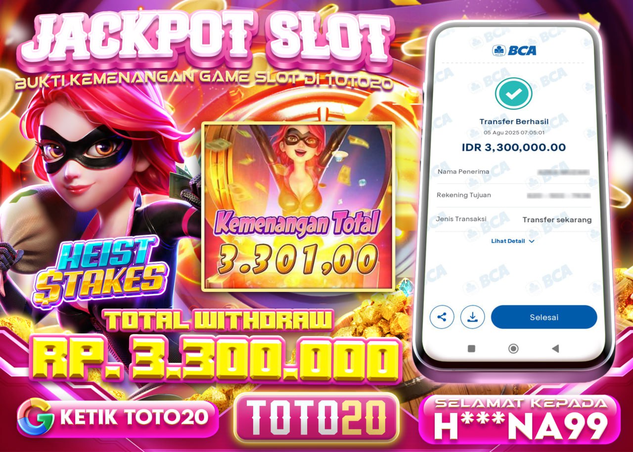 H***NA99 JACKPOT SLOT HEIST STAKES Rp.3.300.000 - LUNAS