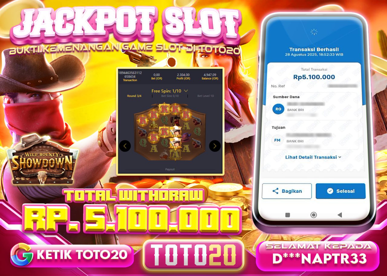 D***NAPTR33 JACKPOT SLOT WILD BOUNTY SHOWDOWN Rp 5.100.000 - LUNAS