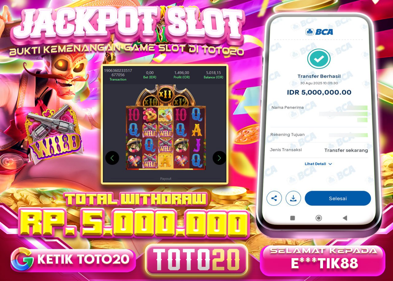 E***TIK88 JACKPOT SLOT WILD BANDITO Rp 5.000.000 - LUNAS