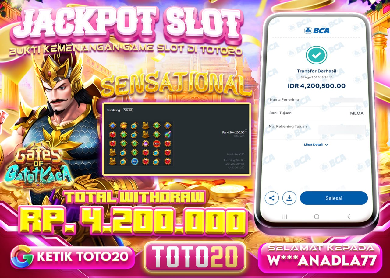 W***ANADLA77 JACKPOT SLOT GATES OF GATOT KACA Rp 4.200.000 - LUNAS