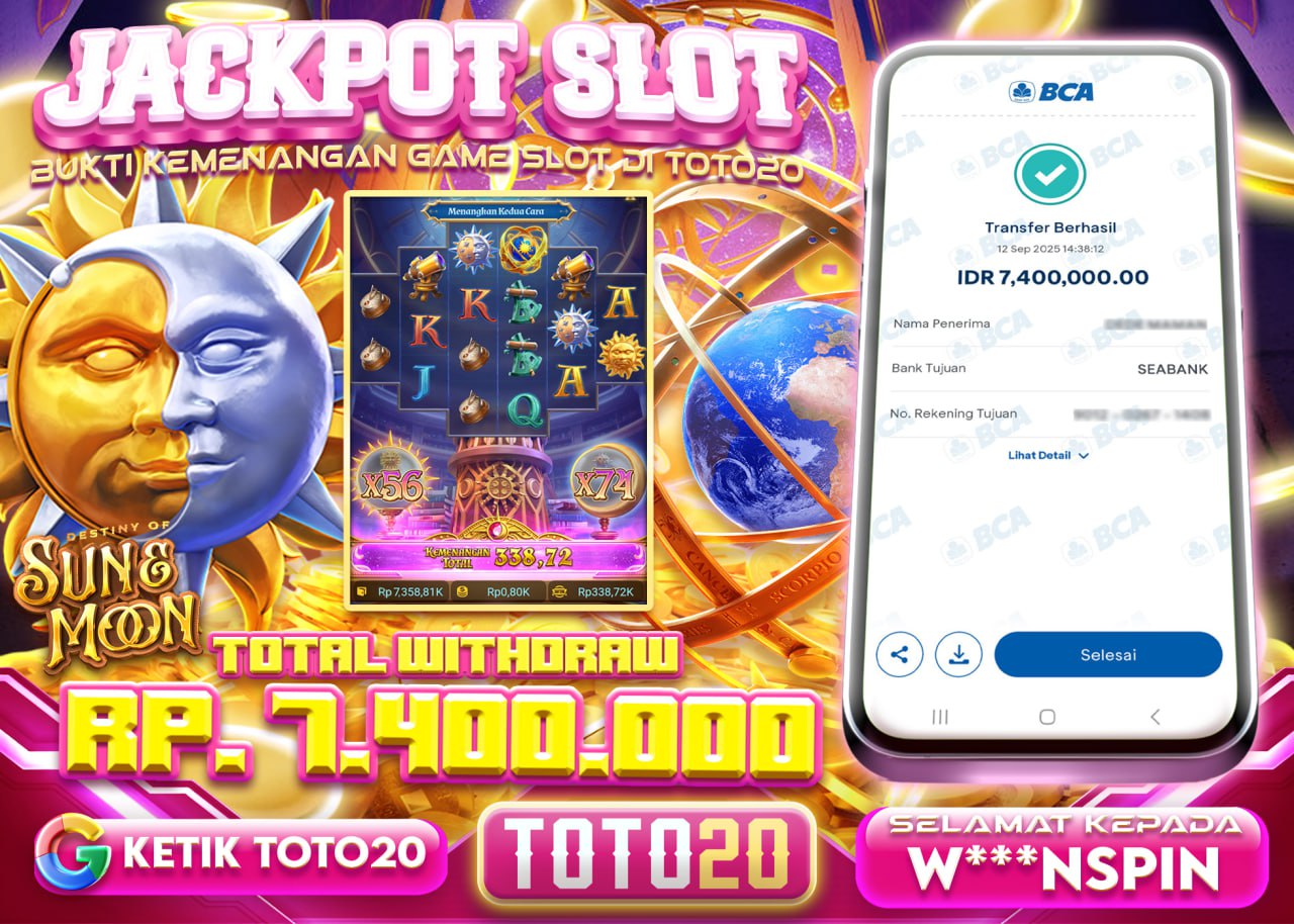 W***NSPIN JACKPOT SLOT SUN & MOON Rp 7.400.000 - LUNAS