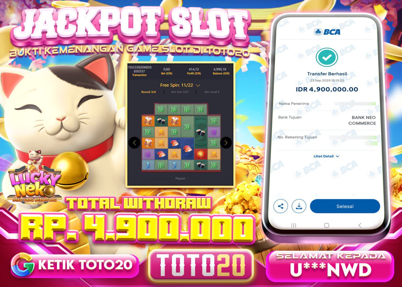 U***NWD JACKPOT LUCKY NEKO Rp 4.900.000 - LUNAS